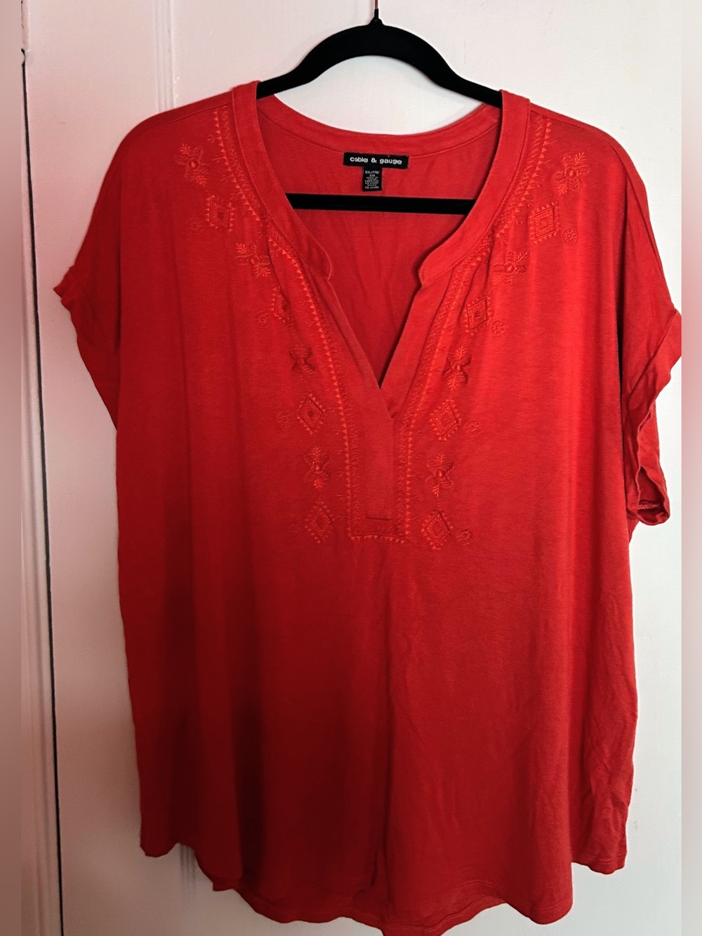 Cable & Gauge  XXL red/orange top